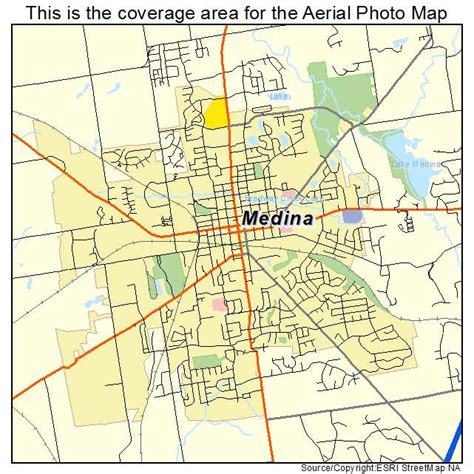 Medina Ohio Map Aerial Photography Map Of Medina, Oh Ohio - WA 0852 ...