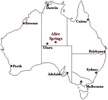 Alice Springs Map (Australia, Regional and Detailed Map of Alice Springs)