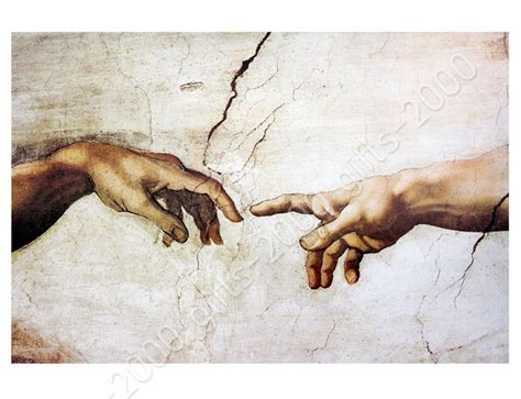 The Creation Of Man by Michelangelo | Canvas (Rolled) | Wall art ...