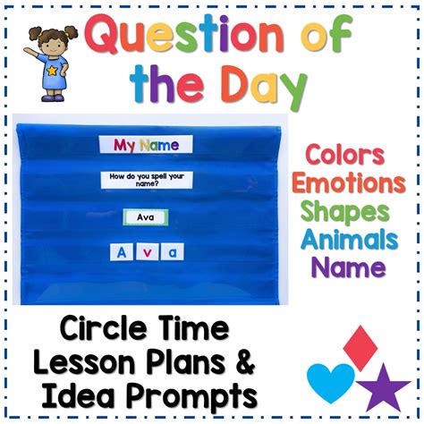 How to use Question of the Day for Circle Time - Preschool Inspirations