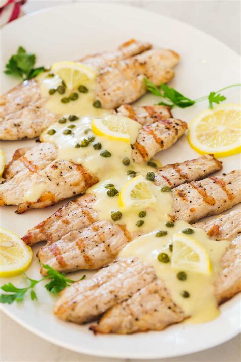 Easy Grilled Tilapia (With Creamy Piccata Sauce!) - Little Sunny Kitchen