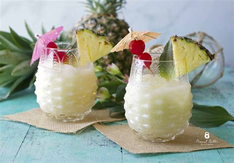 Pineapple Coconut Rum Cooler - Peanut Butter and Fitness