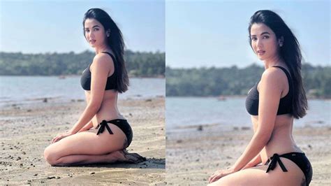 Sonal Chauhan sets internet on fire with her sexy bikini beach photos