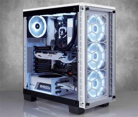 Corsair Crystal Series 460X RGB Compact ATX Mid-Tower Case — White ...