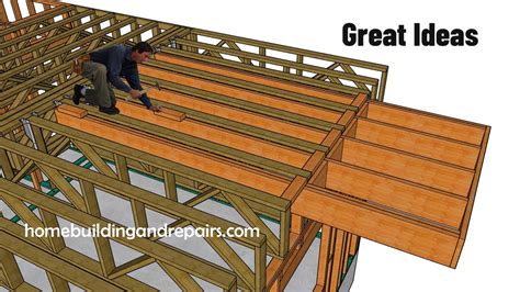 How To Build Cantilever In Open Web Type Floor Framing Structure With ...