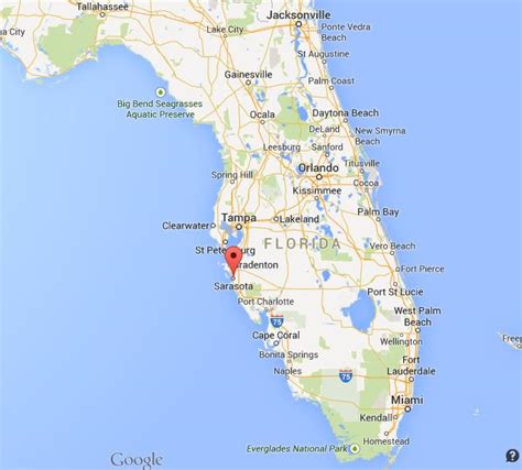 Where is Sarasota on map of Florida