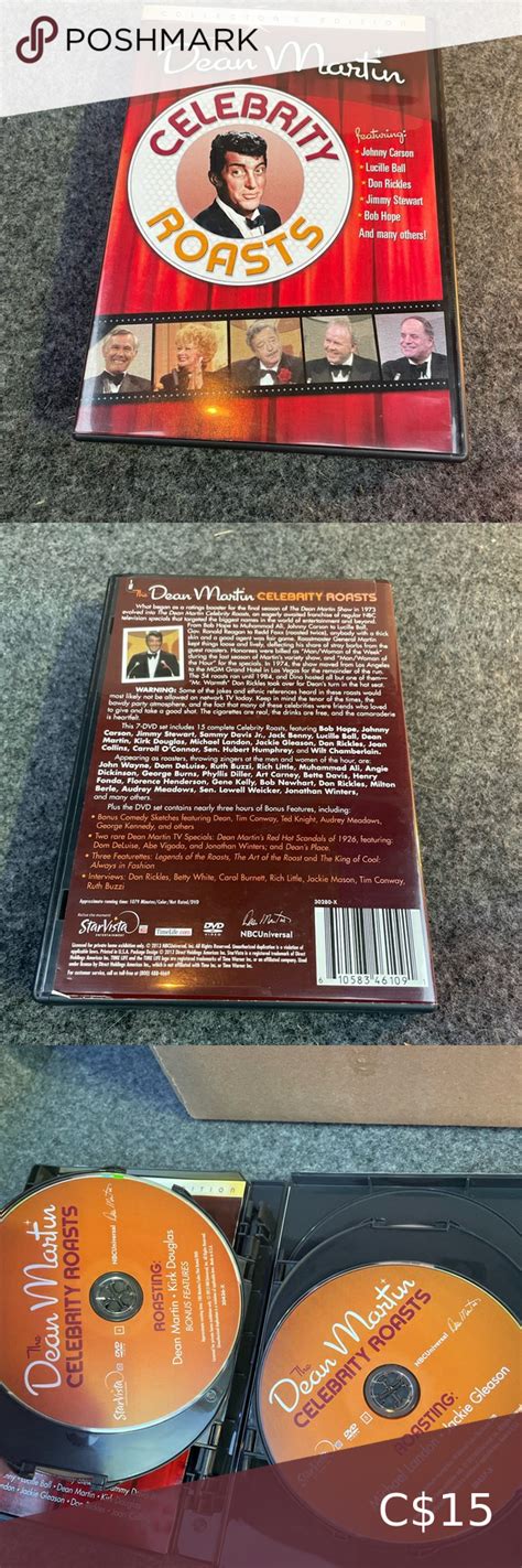 Dean Martin 7 Disc Celebrity Roasts DVD Box Set Johnny Carson, Bob Hope ...