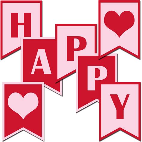 Happy Valentines Day Banner Printable Photo Prop Banner - Etsy UK