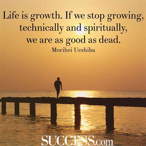 Embrace Growth: Inspiring Words from Morihei Ueshiba