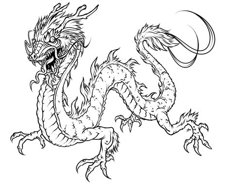 Dragon Coloring Pages Outline at getmillieblog Blog