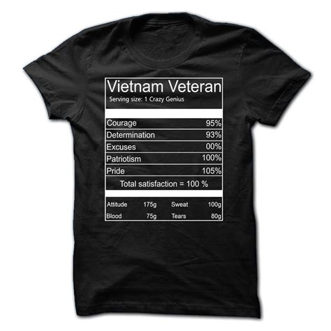 Vietnam veteran ingredients | Veteran t shirts, Vietnam veterans, Veteran