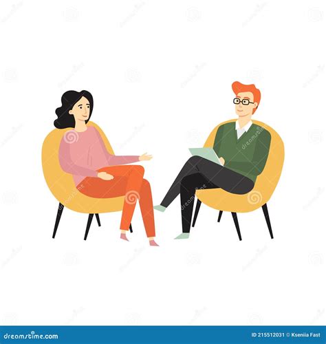 Psychotherapy Counseling Concept. Psychologist and Girl Patient in ...