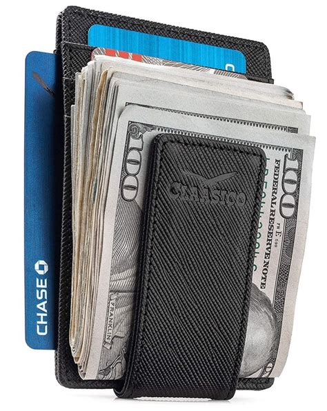 Claasico - Money Clip Leather Wallet For Men Slim Front Pocket RFID ...