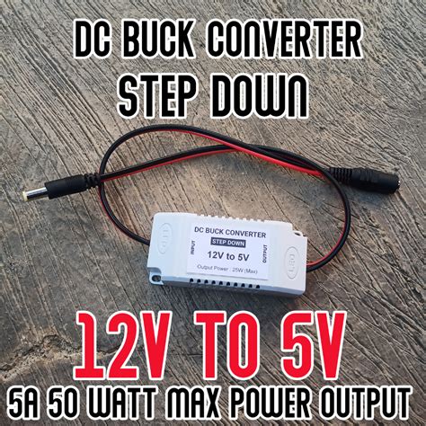 Jual DC STEP DOWN 12V TO 5V BUCK CONVERTER | Shopee Indonesia