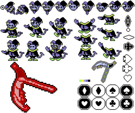 Pixilart - Jevil Sprite Sheet by Werdna-5002