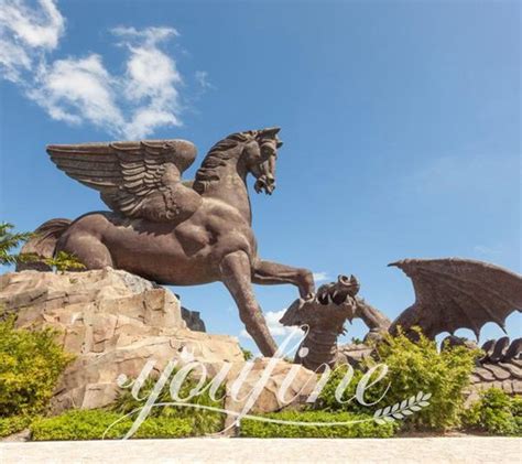 The Third Largest Bronze Statue of Pegasus and Dragon in America- YouFine