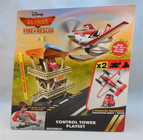 Disney Planes Fire & Rescue Control Tower Playset, with Patch & Dusty ...