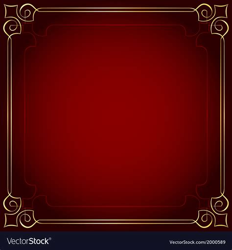 Beautiful frame on a red background Royalty Free Vector