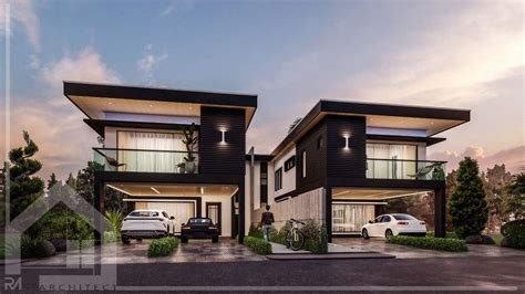 Contemporary Exterior Design for Semi Detached House | Maison, Design