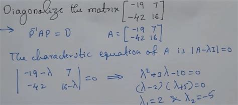 Reduction of Matrix to Diagonal Form - Coding Ninjas