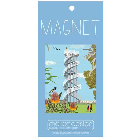 Kings Park DNA Tower Magnet - Mokoh Design, Handmade Australian Souvenirs