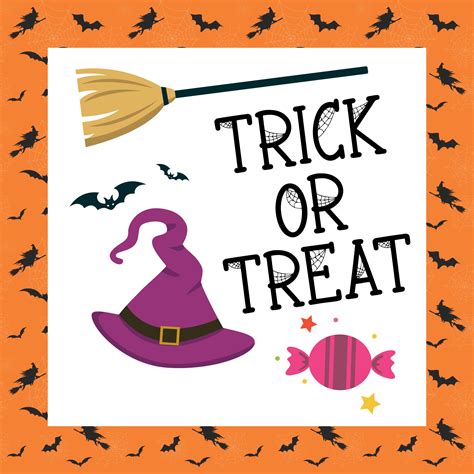 Trick Or Treat Sign Printable