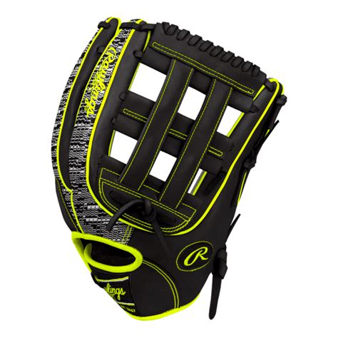 Custom Rawlings 112.75” H-Web Zebra Shell Neon Yellow ...