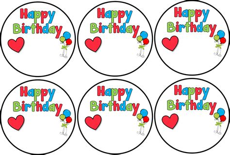 Classroom Freebies Too: Happy Birthday Labels | Birthday labels, Happy ...