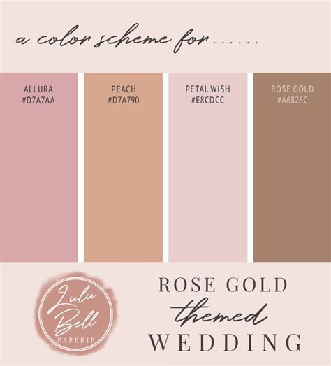 The allura wedding suite color swatch palette card - with shades of ...