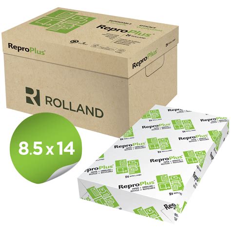 Rolland ReproPlus Recycled Copy Paper, White, Legal Size, Ream | Grand ...