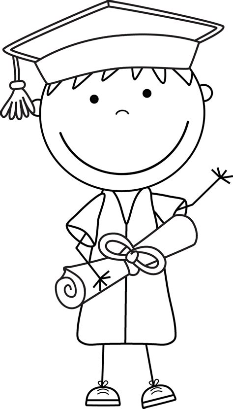 Preschool Graduation Clip Art Black And White