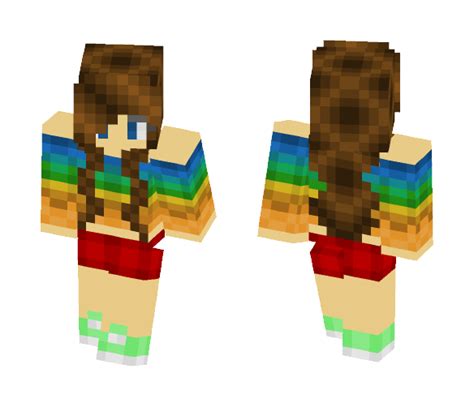 Get Rainbow Girl 2 Minecraft Skin for Free. SuperMinecraftSkins