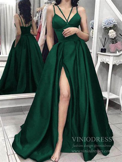 Hunter Green Prom Dress