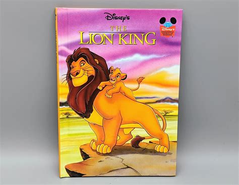 Vintage 1994 Disney Lion King Illustrated Children's Book by Grolier ...