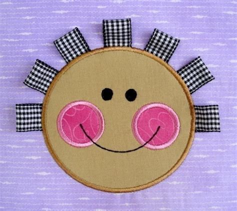 Embroidery Design for Machine Embroidery Applique Happy Face - Etsy