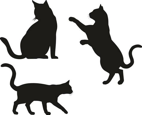 Vector Silhouette Cat