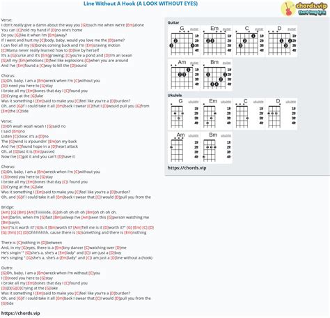 Chord: Line Without A Hook (A LOOK WITHOUT EYES) - tab, song lyric ...