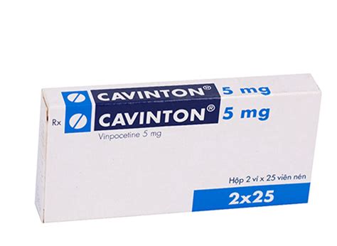 Cavinton 5mg - Thuốc biệt dược, công dụng , cách dùng - SDK : VN-5362-10