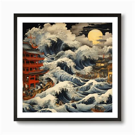 Great Wave Off Kanagawa Art Print by imadmech - Fy