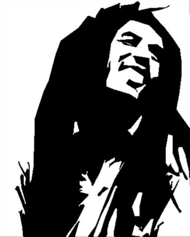 Graffiti Stencil Bob Marley - ClipArt Best