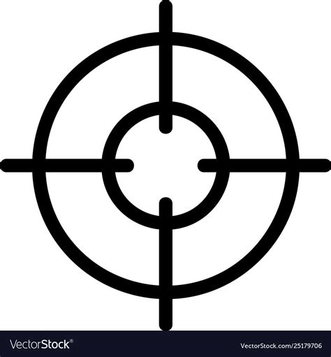 Sniper target Royalty Free Vector Image - VectorStock