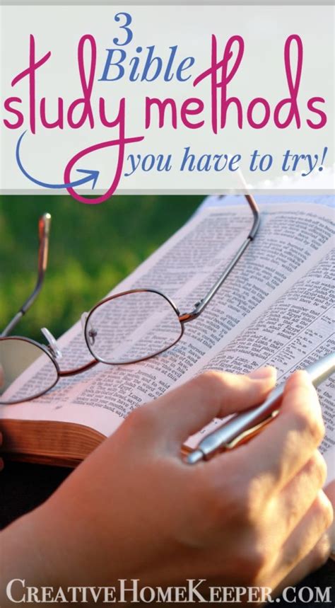 3 Bible Study Methods You Have to Try! - Creative Home Keeper