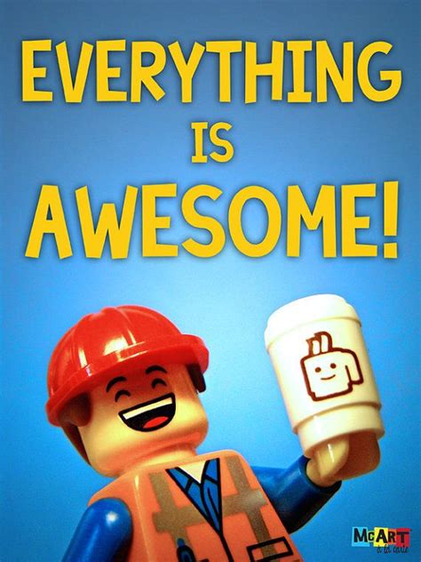 Lego Movie Minifig Scene Print - "Everything Is Awesome!" | Awesome ...