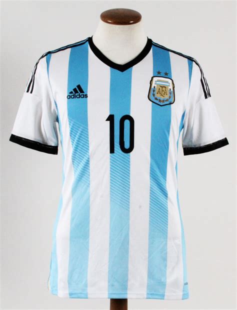 Lionel Messi Game-Worn Jersey Argentina 2014 – COA 100% Authentic Team ...