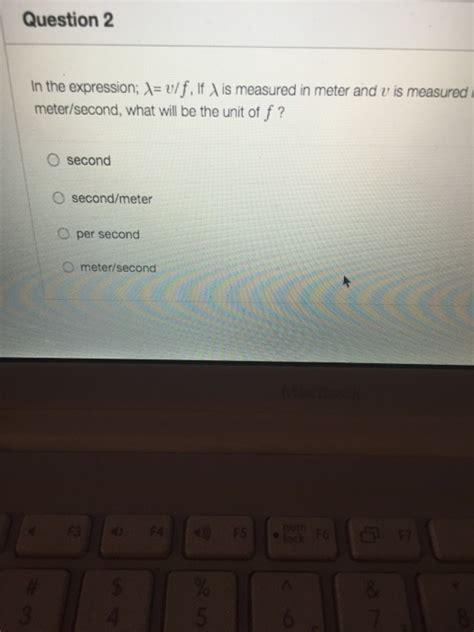 Solved In the expression; lambda= v/f, If lambda is measured | Chegg.com