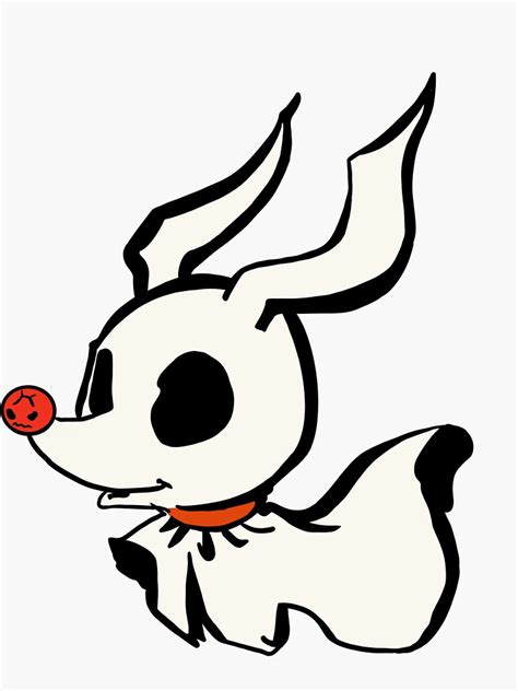 "Zero the ghost dog" Sticker for Sale by cbowne23 | Redbubble