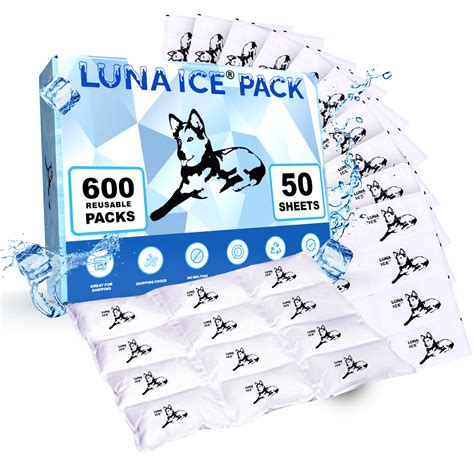 Buy Luna Ice 600 Pack -Dry Ice-Dry ice for Shipping Frozen Food-Bulk ...