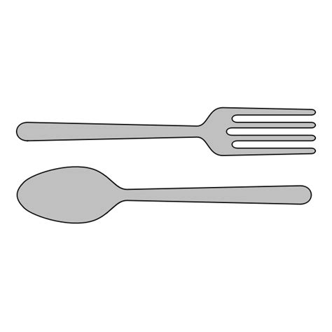 Vector clip art of fork and spoon | Free SVG