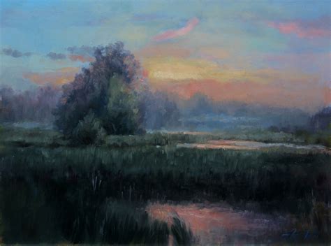 Misty Country Morning - Landscape Oil Painting - Fine Arts Gallery ...