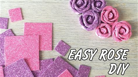 DIY Foam flowers making - diy glitter foam sheet craft ideas - how to ...